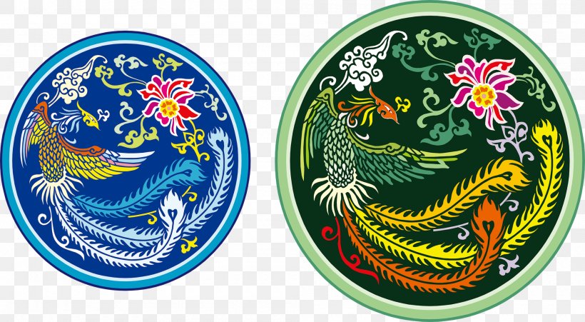Chinese Dragon Fenghuang Cdr Pattern, PNG, 2000x1100px, Chinese Dragon, Cdr, Chinoiserie, Dishware, Dragon Download Free