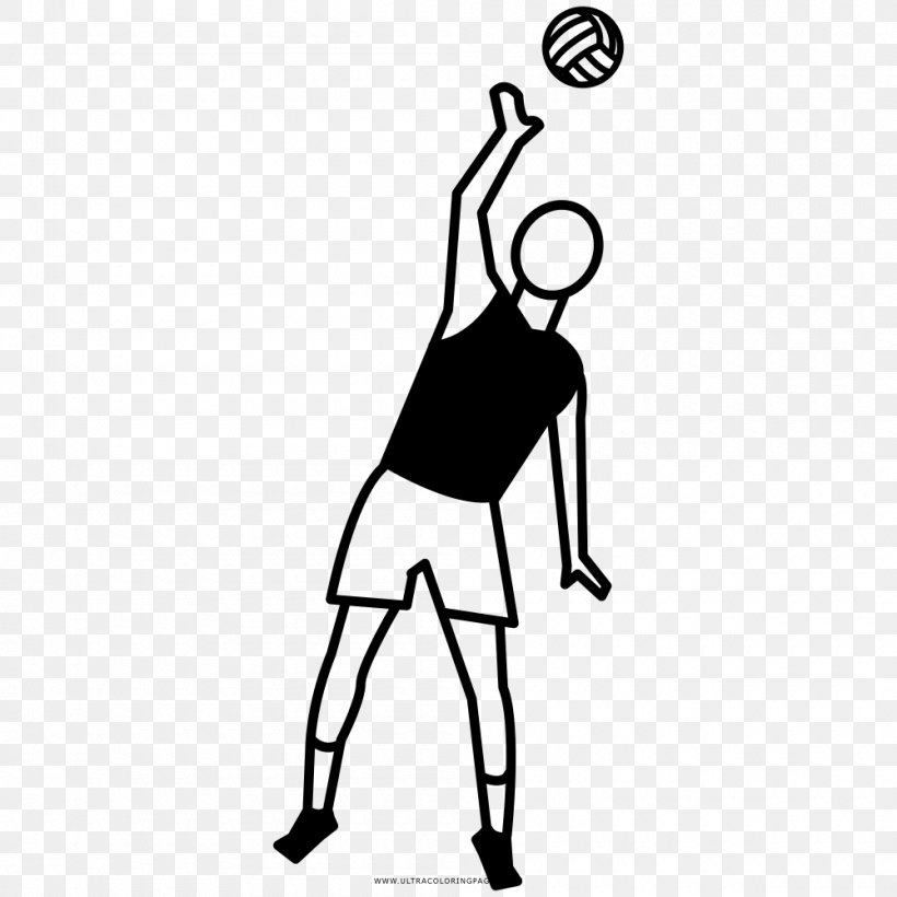 Drawing Volleyball Coloring Book, PNG, 1000x1000px, Drawing, Apartment, Area, Arm, Art Download Free
