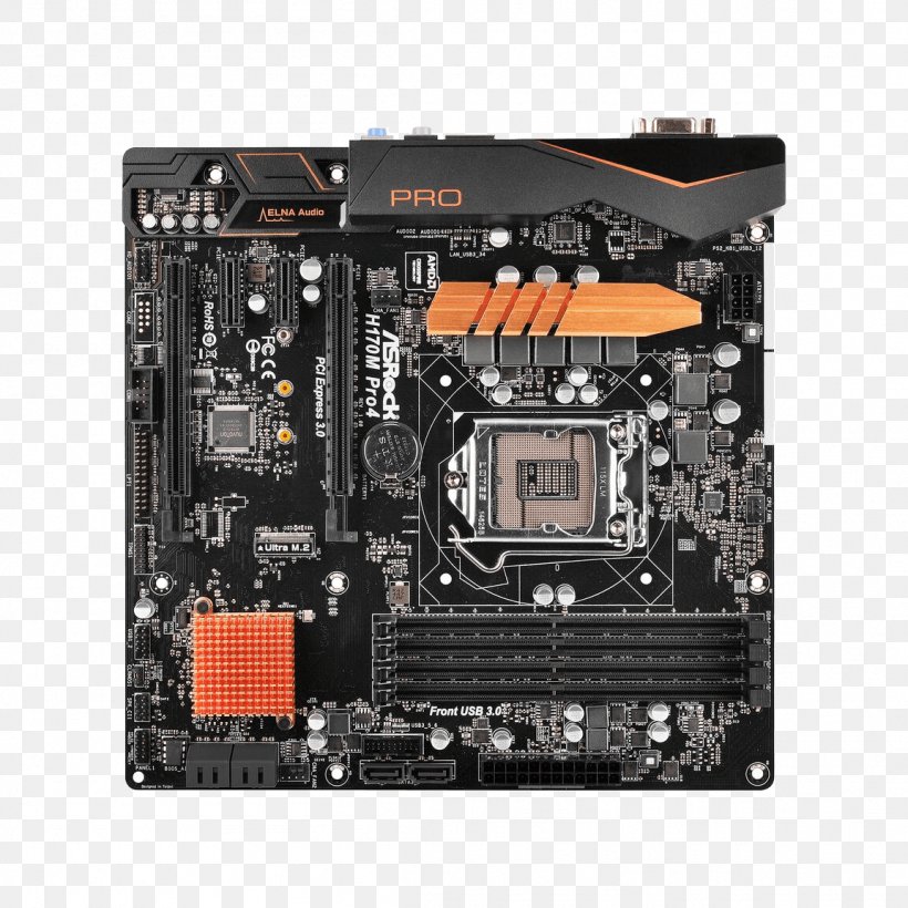MicroATX Motherboard ASRock H170M Pro4, PNG, 1152x1152px, Microatx, Amd Crossfirex, Asrock, Asrock Asrock B150m Pro4s, Atx Download Free