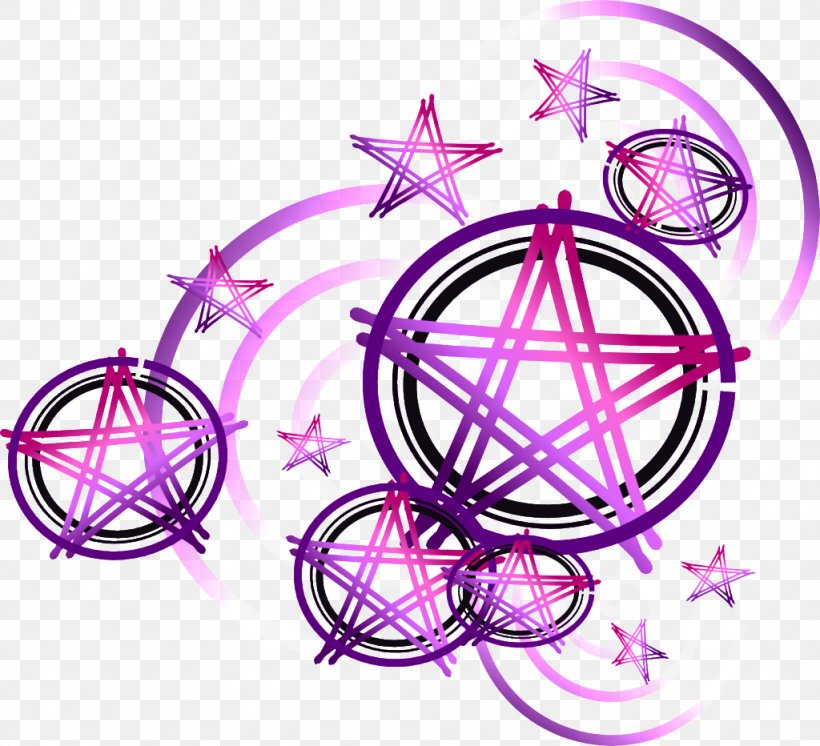 Pentagram Purple Pentacle Magenta Symbol, PNG, 1024x932px, Pentagram, Bicycle Wheel, Blue, Body Jewelry, Digital Media Download Free