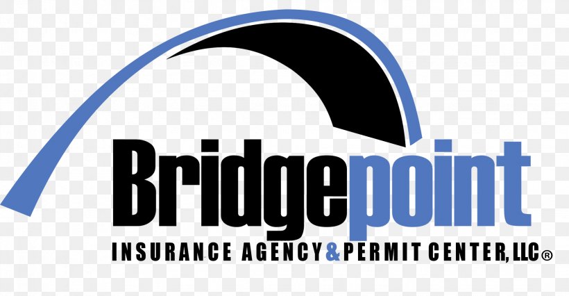 Bridgepoint Insurance Agency And Permit Center, LLC Logo Rio Grande Valley Trademark Brand, PNG, 2047x1064px, Logo, Blue, Brand, Hidalgo County Texas, Insurance Download Free