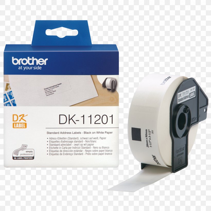 Paper Label Printer Adhesive Tape Brother Industries, PNG, 960x960px, Paper, Adhesive Tape, Brother Industries, Continuous Stationery, Die Cutting Download Free