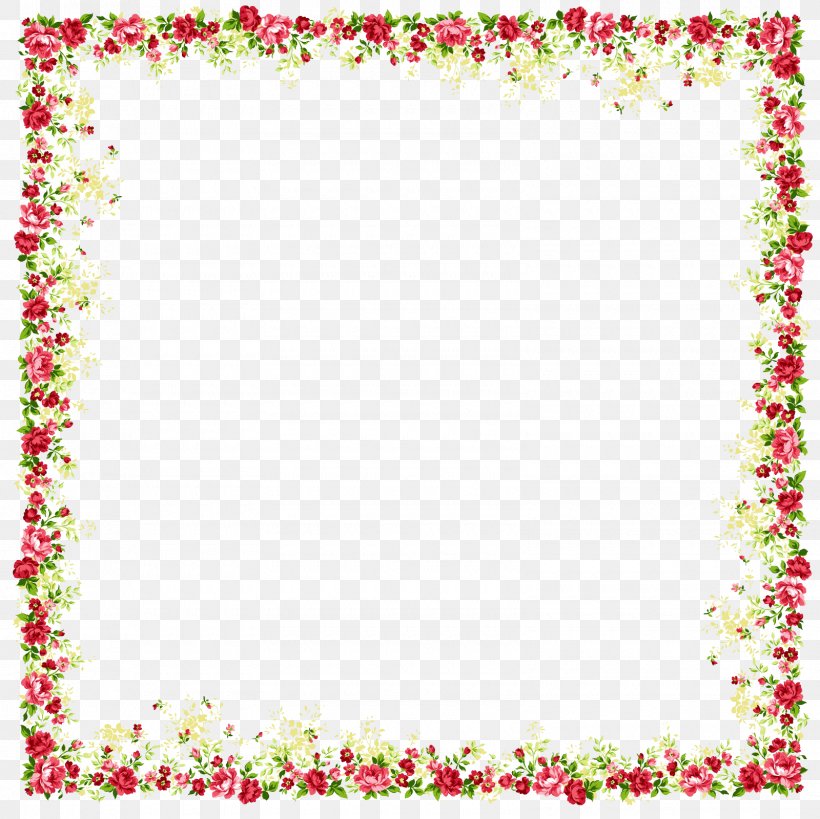 Borders And Frames Picture Frame Flower Clip Art, PNG, 1600x1600px, Borders And Frames, Area, Border, Display Resolution, Floral Design Download Free