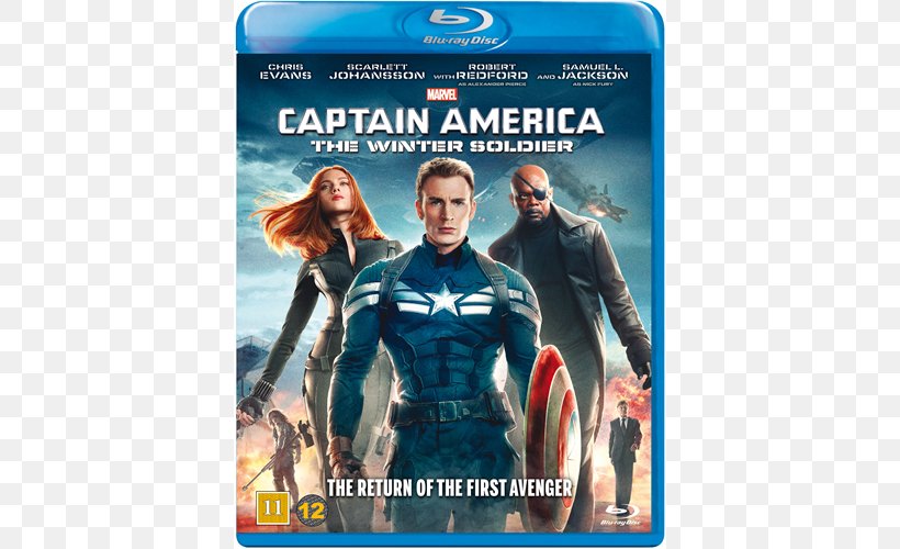 Captain America Black Widow Bucky Barnes Blu-ray Disc Marvel Cinematic Universe, PNG, 500x500px, Captain America, Action Figure, Black Widow, Bluray Disc, Bucky Barnes Download Free