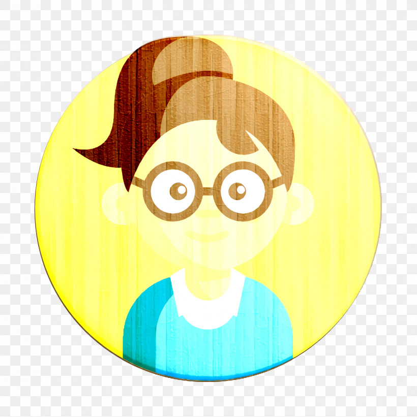 Avatars Icon Girl Icon, PNG, 1236x1238px, Avatars Icon, Cartoon, Character, Chemical Symbol, Circle Download Free