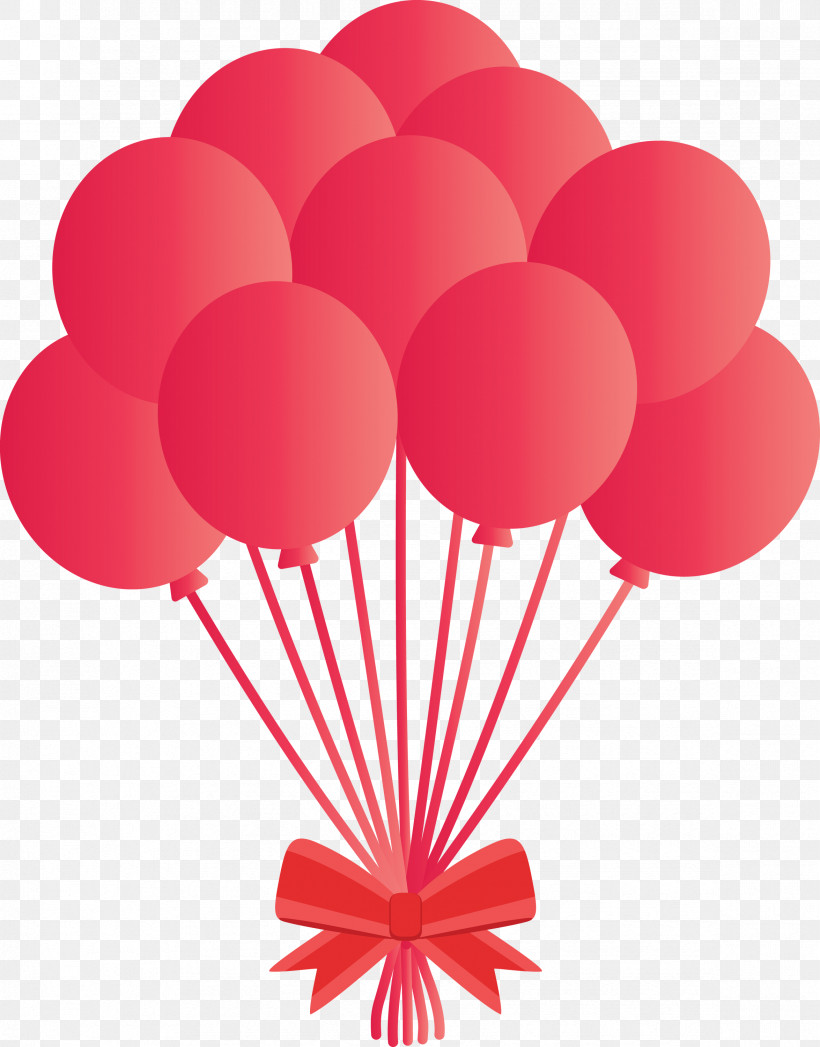 Balloon, PNG, 2349x3000px, Balloon, Heart, Material Property, Pink, Red Download Free