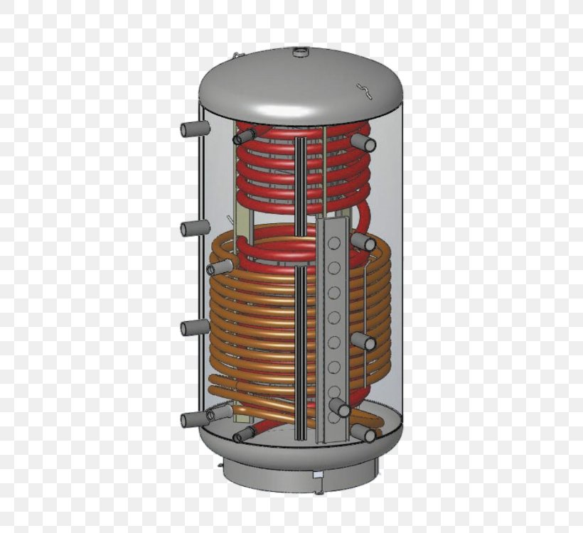 Hot Water Storage Tank Puffer Heat Exchanger Layered Charge Storage Solar Thermal Energy, PNG, 500x750px, Hot Water Storage Tank, Centrale Solare, Cylinder, Email, Environmental Technology Download Free