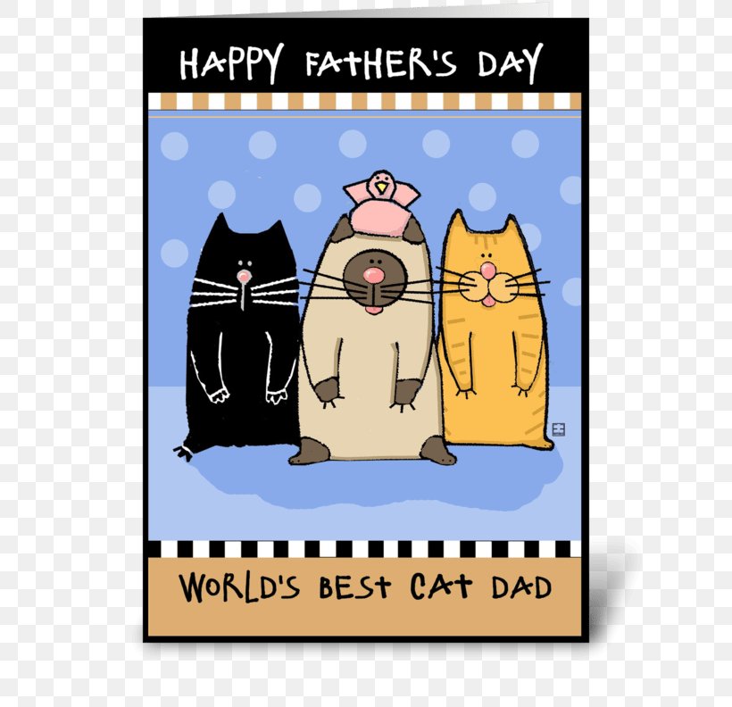 Cat Father's Day Parents' Day Greeting & Note Cards, PNG, 700x792px, Cat, Cartoon, Ecard, Father, Gift Download Free