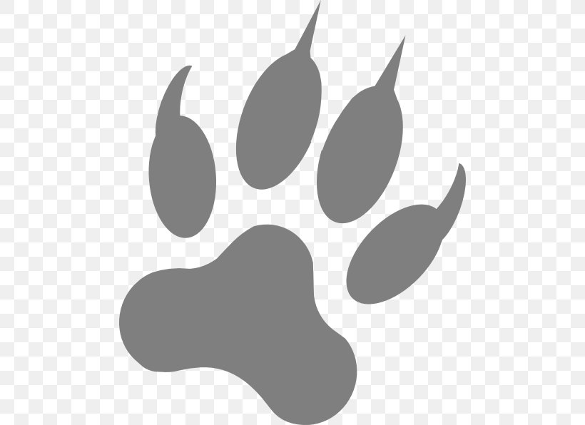 Dog Paw Footprint Claw Clip Art, PNG, 486x596px, Dog, Animal Track, Black, Black And White, Black Wolf Download Free