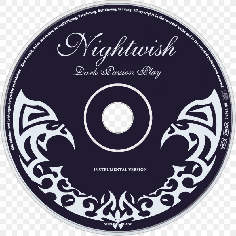 Compact Disc Dark Passion Play Nightwish Angels Fall First Album, PNG, 1000x1000px, Watercolor, Cartoon, Flower, Frame, Heart Download Free