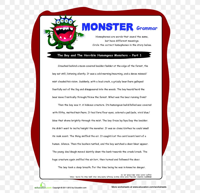 Homophone Homonym Learning Homograph Writing, PNG, 612x792px, Homophone, Area, Brand, Document, Game Download Free