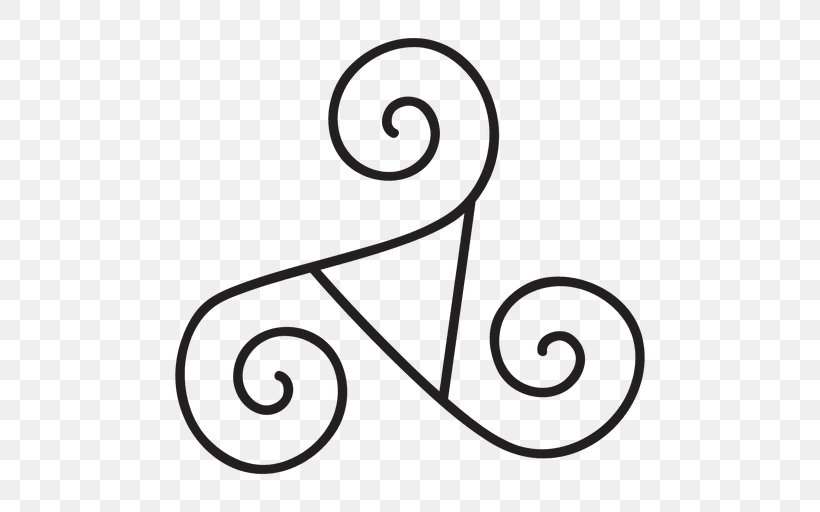 Triskelion Symbol Modern Paganism Clip Art, PNG, 512x512px, Triskelion, Area, Artwork, Black And White, Body Jewelry Download Free