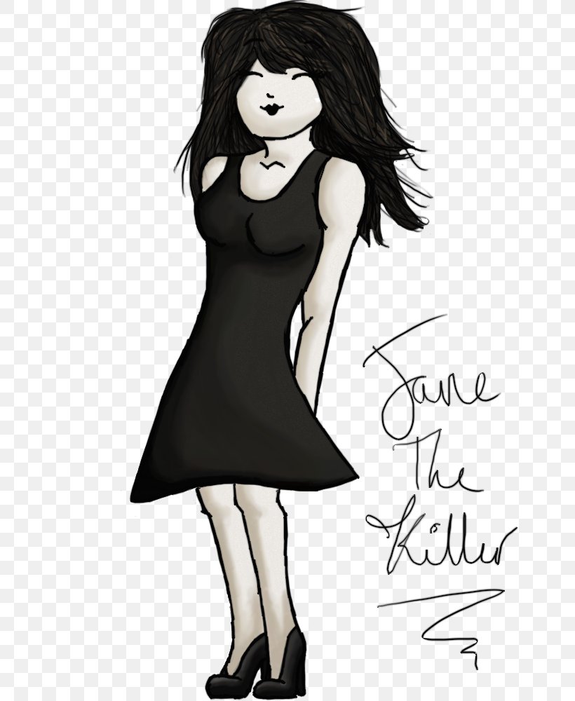 Black Hair Dress Cartoon, PNG, 770x1000px, Watercolor, Cartoon, Flower, Frame, Heart Download Free
