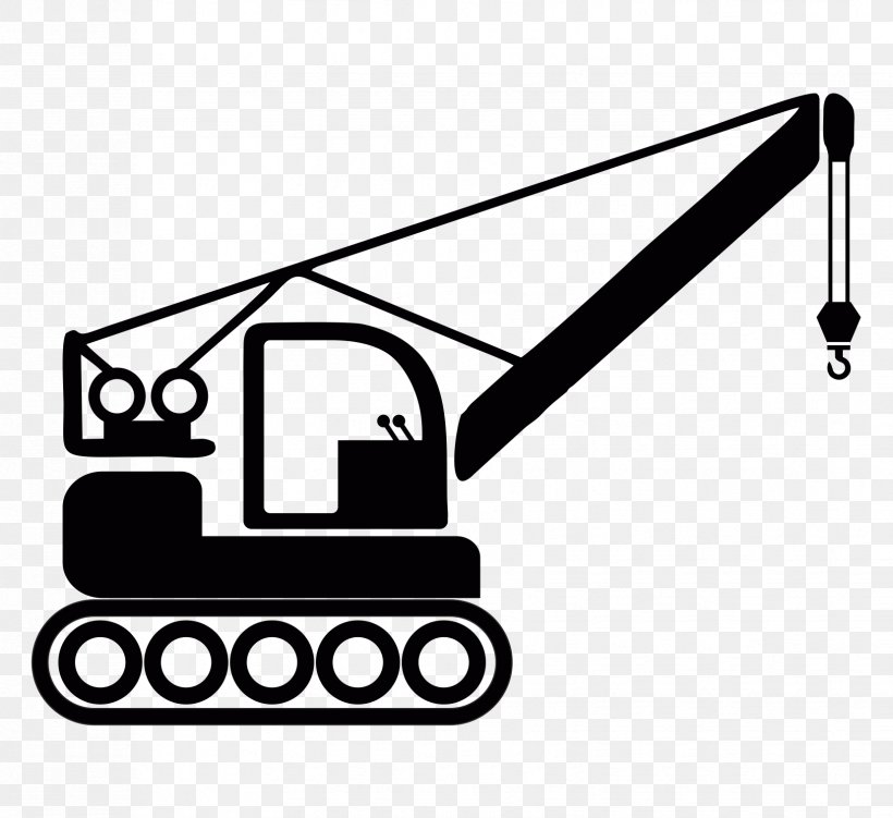 Crane Mode Of Transport Truck Clip Art, PNG, 1654x1516px, Crane, Architectural Engineering, Area, Black, Black And White Download Free