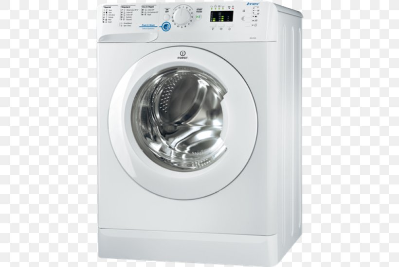 Washing Machines Clothes Dryer Indesit Innex XWA 71483X W EU, PNG, 550x550px, Washing Machines, Clothes Dryer, Combo Washer Dryer, European Union Energy Label, Home Appliance Download Free