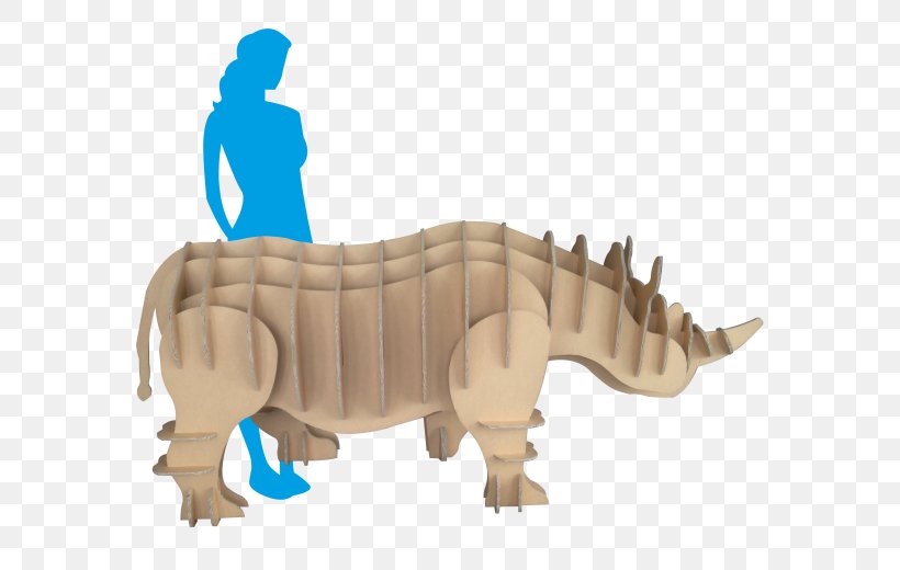 Cardboard Tyrannosaurus Industrial Design Rhinoceros, PNG, 600x520px, Cardboard, Animal, Animal Figure, Armoires Wardrobes, Carnivora Download Free