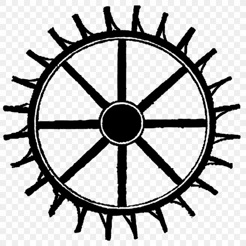 Ship's Wheel Boat Clip Art, PNG, 1000x1000px, Ship, Automotive Tire, Bicycle Part, Bicycle Wheel, Black And White Download Free