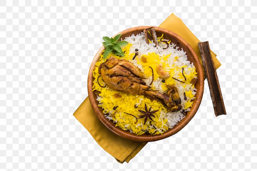 Hyderabadi Biryani Vegetarian Cuisine Indian Cuisine Turkish Cuisine, PNG, 981x655px, Biryani, Chicken As Food, Commodity, Cuisine, Dipping Sauce Download Free