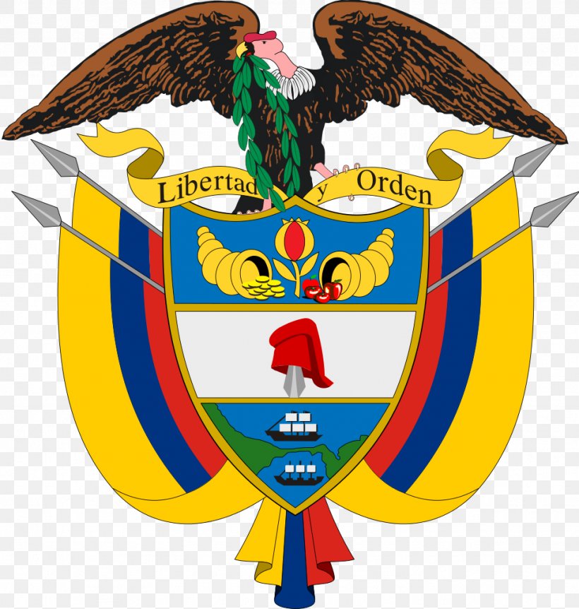 Coat Of Arms Of Colombia Gran Colombia National Symbols Of Colombia, PNG, 974x1024px, Colombia, Andean Condor, Beak, Coat Of Arms, Coat Of Arms Of Colombia Download Free