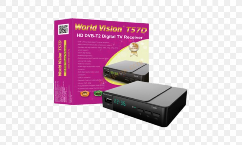 DVB-T2 World Vision International Set-top Box Digital Television Digital Video Broadcasting, PNG, 1000x600px, World Vision International, Digital Data, Digital Television, Digital Video Broadcasting, Dolby Digital Download Free