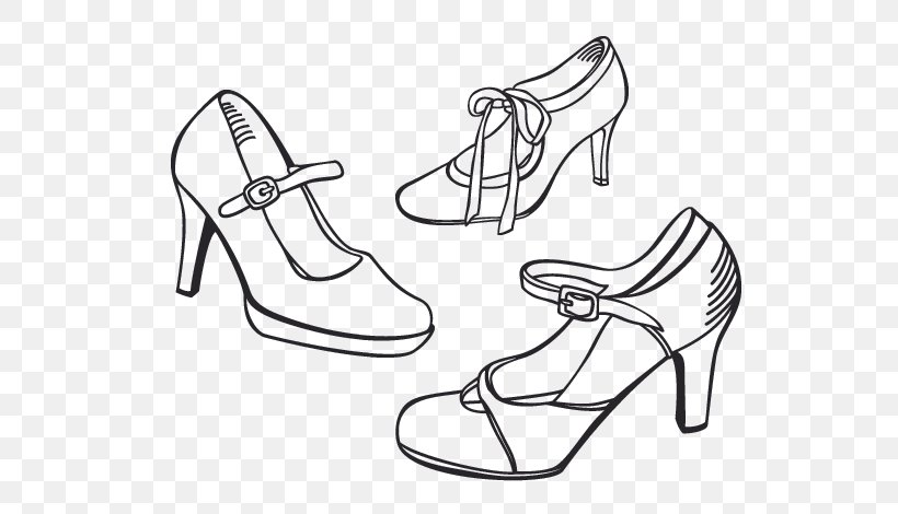 High-heeled Shoe Platform Shoe Coloring Book Sneakers, PNG, 600x470px, Shoe, Absatz, Area, Black, Black And White Download Free