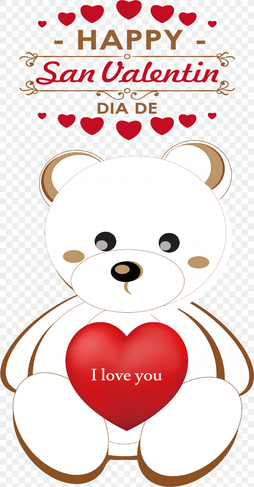 Teddy Bear, PNG, 2710x5197px, M095, Bears, Cartoon, Heart, Line Download Free