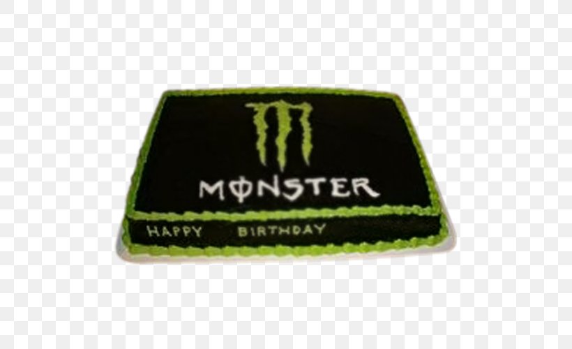 Birthday Cake Monster Energy Sheet Cake Energy Drink Frosting & Icing, PNG, 500x500px, Birthday Cake, Birthday, Brand, Buttercream, Cake Download Free