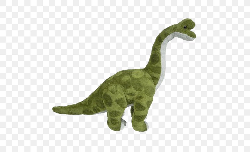 Stuffed Animals & Cuddly Toys Brachiosaurus Velociraptor Tyrannosaurus, PNG, 500x500px, Watercolor, Cartoon, Flower, Frame, Heart Download Free
