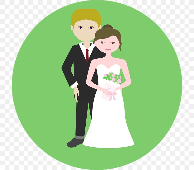 Wedding Dress Bridegroom Marriage, PNG, 720x720px, Wedding, Boyfriend, Bride, Bridegroom, Cartoon Download Free
