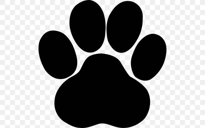 Dog Giant Panda Paw, PNG, 512x512px, Dog, Black, Black And White, Footprint, Giant Panda Download Free