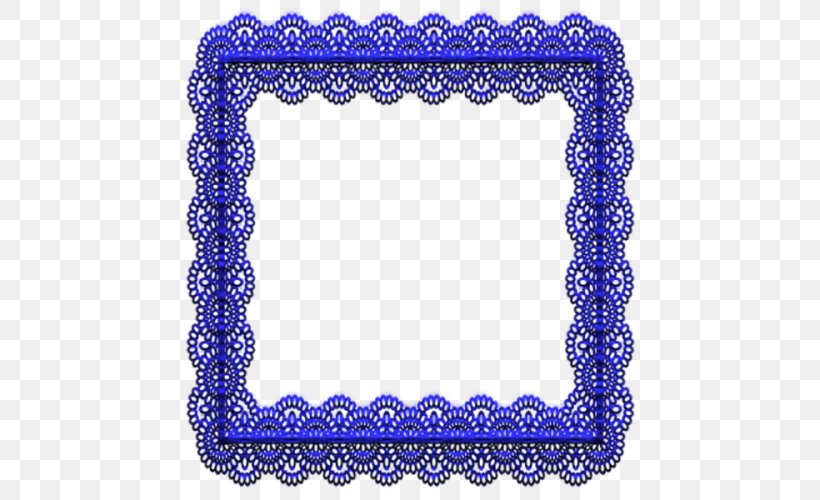 Picture Frames Line Point Pattern, PNG, 500x500px, Picture Frames, Area, Blue, Cobalt Blue, Picture Frame Download Free