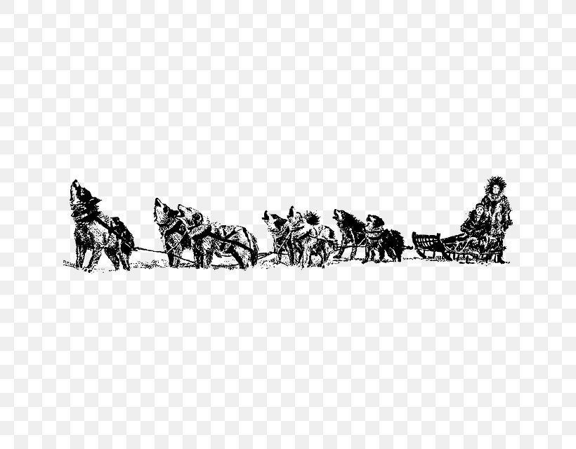 Siberian Husky Iditarod Trail Sled Dog Race Dog Sled Clip Art, PNG, 640x640px, Siberian Husky, Alaskan Husky, Black And White, Carnivoran, Chariot Download Free