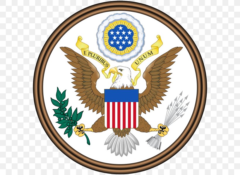 Great Seal Of The United States National Emblem National Symbol, PNG, 600x600px, United States, Coat Of Arms, Crest, Eagle, Emblem Download Free