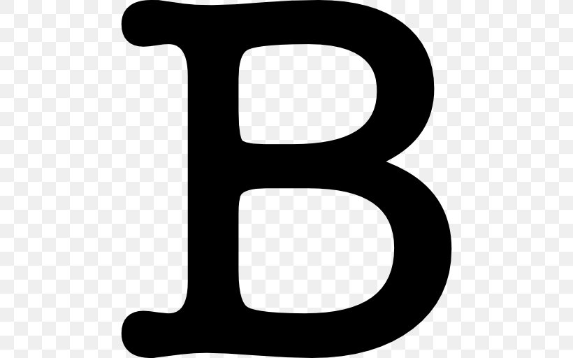 Letter B, PNG, 512x512px, Letter, Alphabet, Black, Black And White, Icon Design Download Free