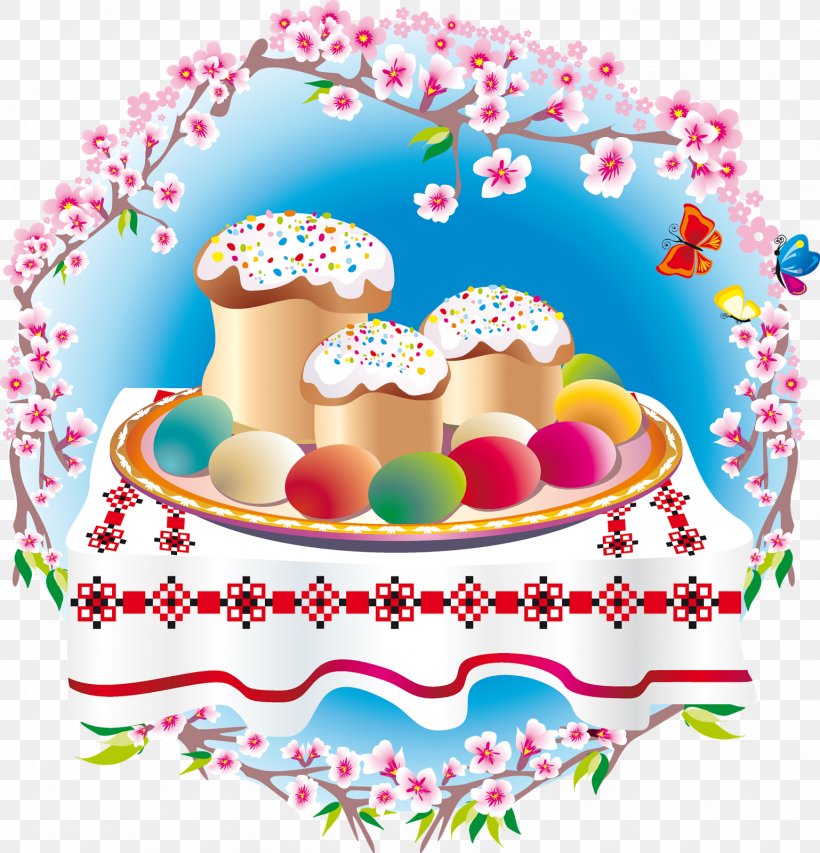 Easter Egg Kulich Paschal Greeting Clip Art, PNG, 1538x1600px, Easter, Birthday, Cake, Cake Decorating, Cuisine Download Free