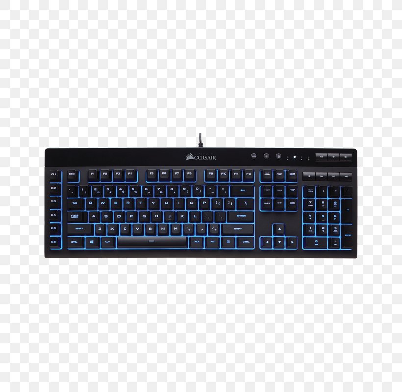 Computer Keyboard Corsair Gaming K55 RGB Gaming Keypad RGB Color Model Computer Mouse, PNG, 800x800px, Computer Keyboard, Backlight, Computer Component, Computer Mouse, Control Key Download Free