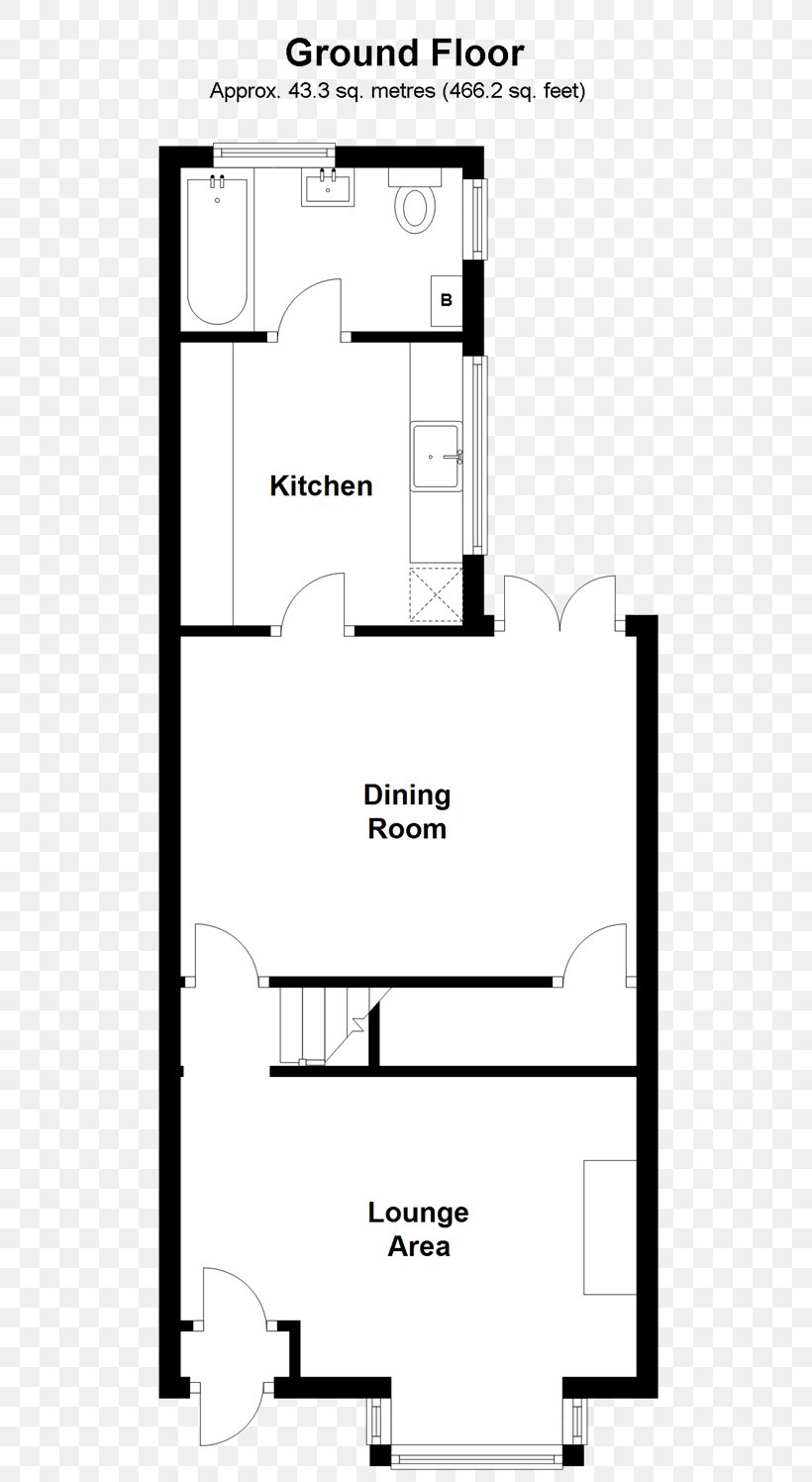 Floor Plan Terraced House Storey Terraced House, PNG, 520x1496px, Floor Plan, Area, Bedroom, Black And White, Cottage Download Free