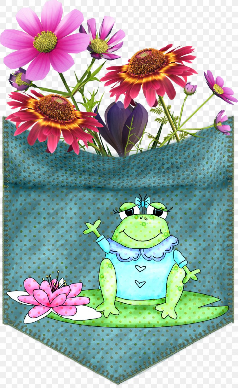 Frog Floral Design Illustration, PNG, 983x1600px, Frog, Amphibian, Art, Character, Daisy Download Free