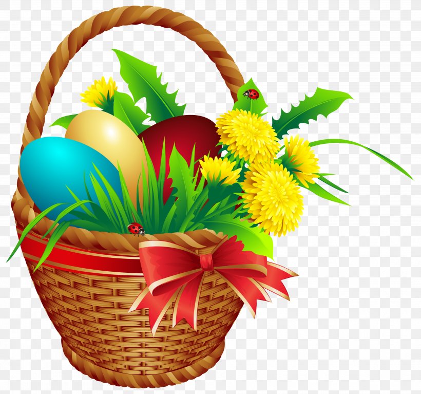 Easter Bunny Easter Basket Clip Art, PNG, 3839x3592px, Easter Bunny, Animation, Art, Basket, Digital Media Download Free