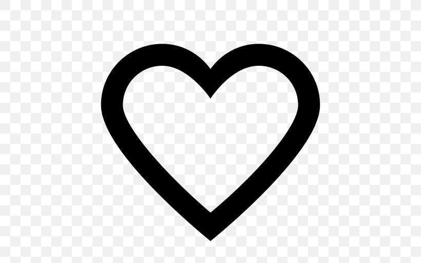 Heart Symbol, PNG, 512x512px, Heart, Black And White, Body Jewelry, Icon Design, Love Download Free