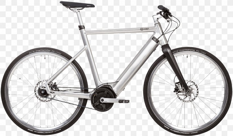Hybrid Bicycle Electric Bicycle City Bicycle Cycling, PNG, 1988x1160px, Bicycle, Automotive Exterior, Bicycle Accessory, Bicycle Drivetrain Part, Bicycle Fork Download Free