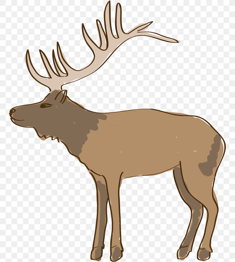 Reindeer Drawing Line Art, PNG, 756x912px, Reindeer, Animal, Animation, Antler, Architecture Download Free