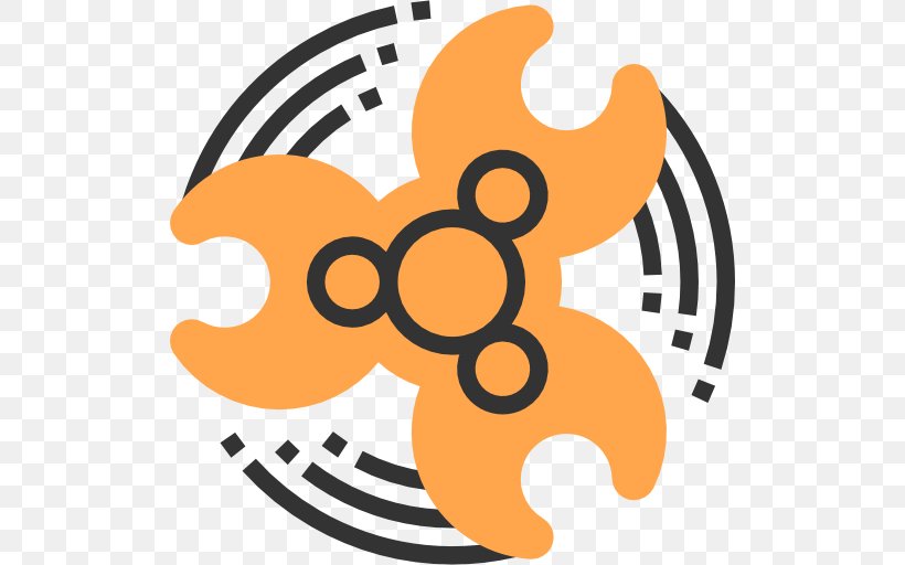 Clip Art Fidget Spinner Iconfinder, PNG, 512x512px, Fidget Spinner, Artwork, Fidgeting, Flower, Orange Download Free