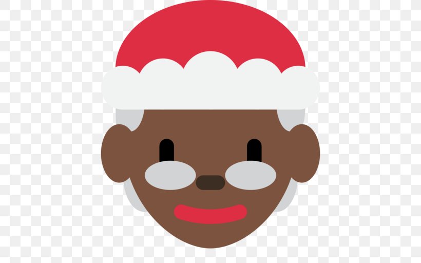 Human Skin Color Santa Claus Mrs. Claus Emoji, PNG, 512x512px, Human Skin Color, Cheek, Christmas, Christmas Giftbringer, Dark Skin Download Free