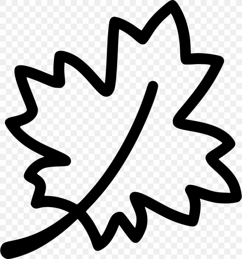 Maple Leaf, PNG, 918x980px, Maple Leaf, Area, Autumn, Black And White, Finger Download Free