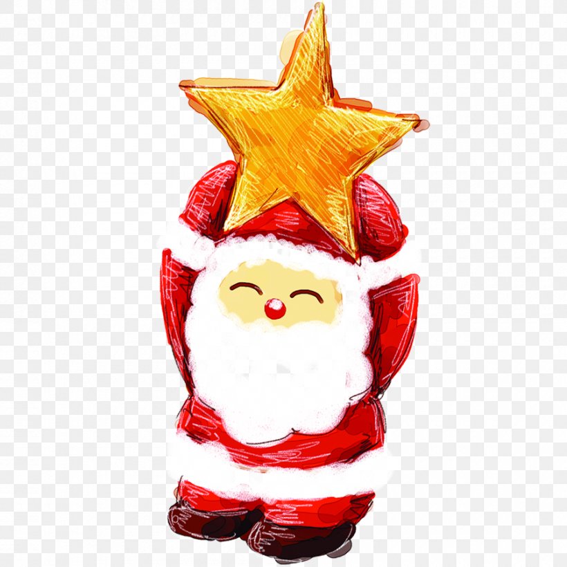 Santa Claus Illustration, PNG, 900x900px, Santa Claus, Christmas, Christmas Decoration, Christmas Ornament, Desktop Metaphor Download Free