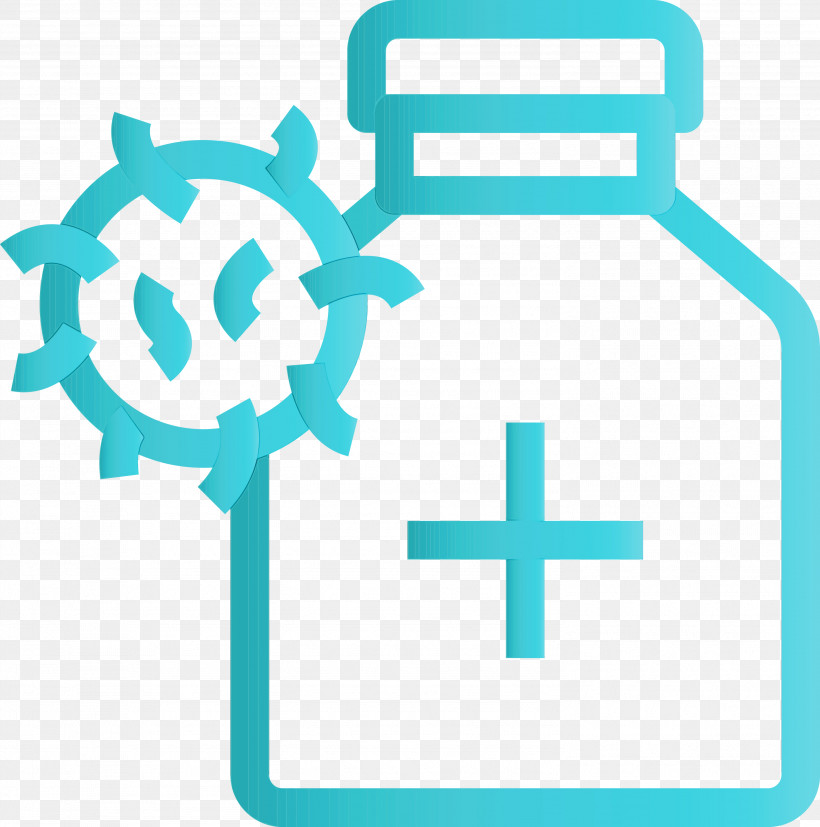 Turquoise Aqua Symbol, PNG, 2973x2999px, Medicine, Aqua, Corona, Coronavirus, Covid Download Free