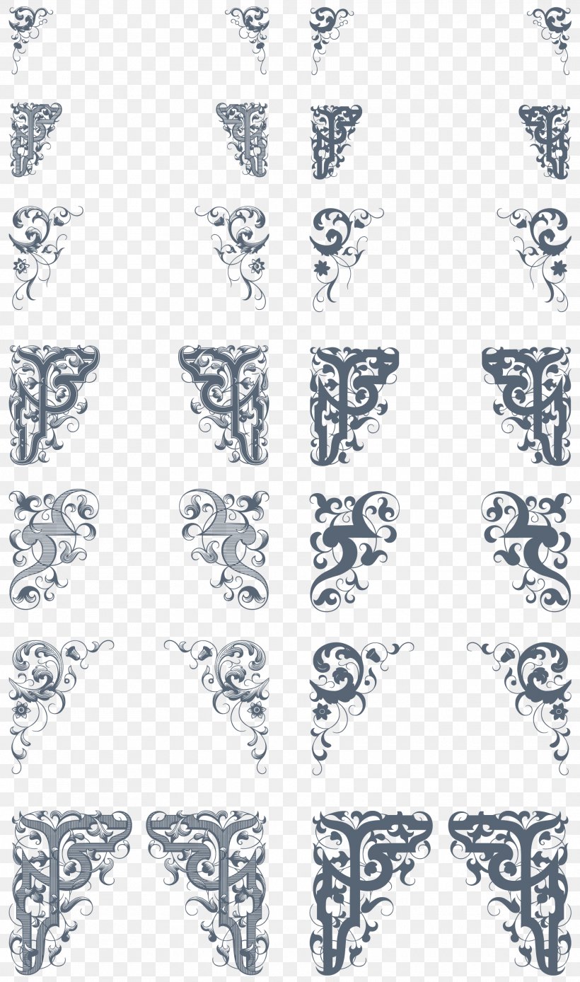 Ornament Angle, PNG, 1920x3252px, Ornament, Area, Art, Black And White, Computer Graphics Download Free