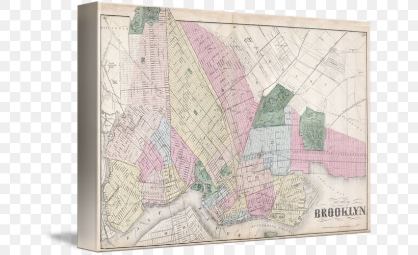 Brooklyn Paper Painting Giclée Map, PNG, 650x500px, Brooklyn, Map, New York City, Painting, Paper Download Free