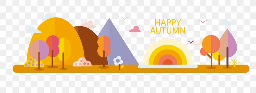 Autumn Image Drawing, PNG, 2508x914px, Autumn, Cartoon, Drawing, Equinox, Midautumn Festival Download Free